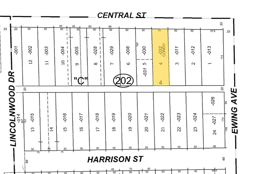 2822 Central St, Evanston, IL à louer - Plan cadastral - Image 2 de 16