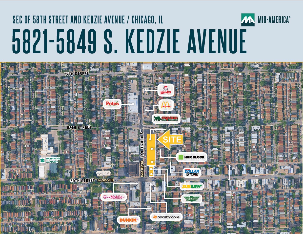 5821-5849 S Kedzie Ave, Chicago, IL for lease Primary Photo- Image 1 of 3