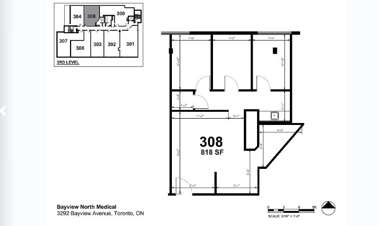 3292 Bayview Ave, Toronto, ON for lease Floor Plan- Image 1 of 1