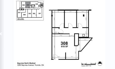 3292 Bayview Ave, Toronto, ON for lease Floor Plan- Image 1 of 1