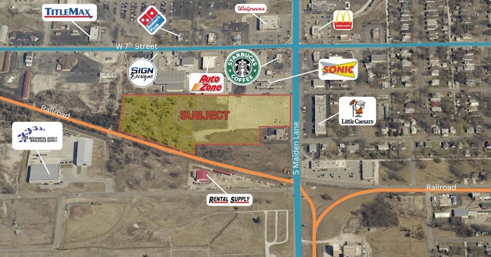 810 S Maiden Ln, Joplin, MO for sale - Aerial - Image 2 of 3