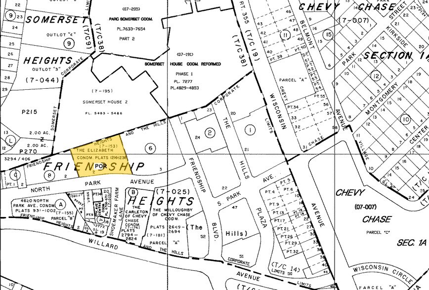 4601 N Park Ave, Chevy Chase, MD à vendre - Plan cadastral - Image 2 de 5