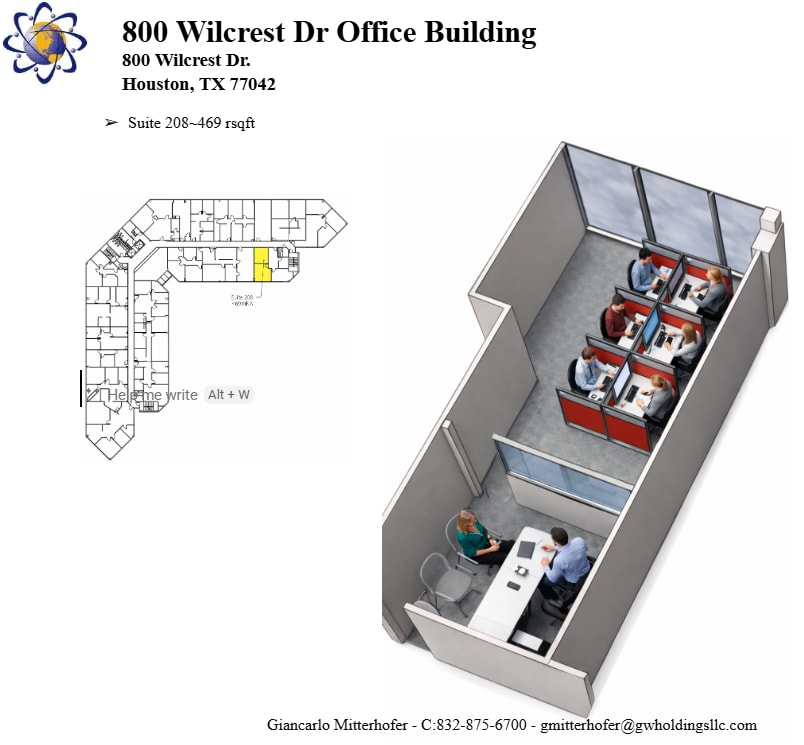800 Wilcrest Dr, Houston, TX à louer Photo intérieure- Image 1 de 1