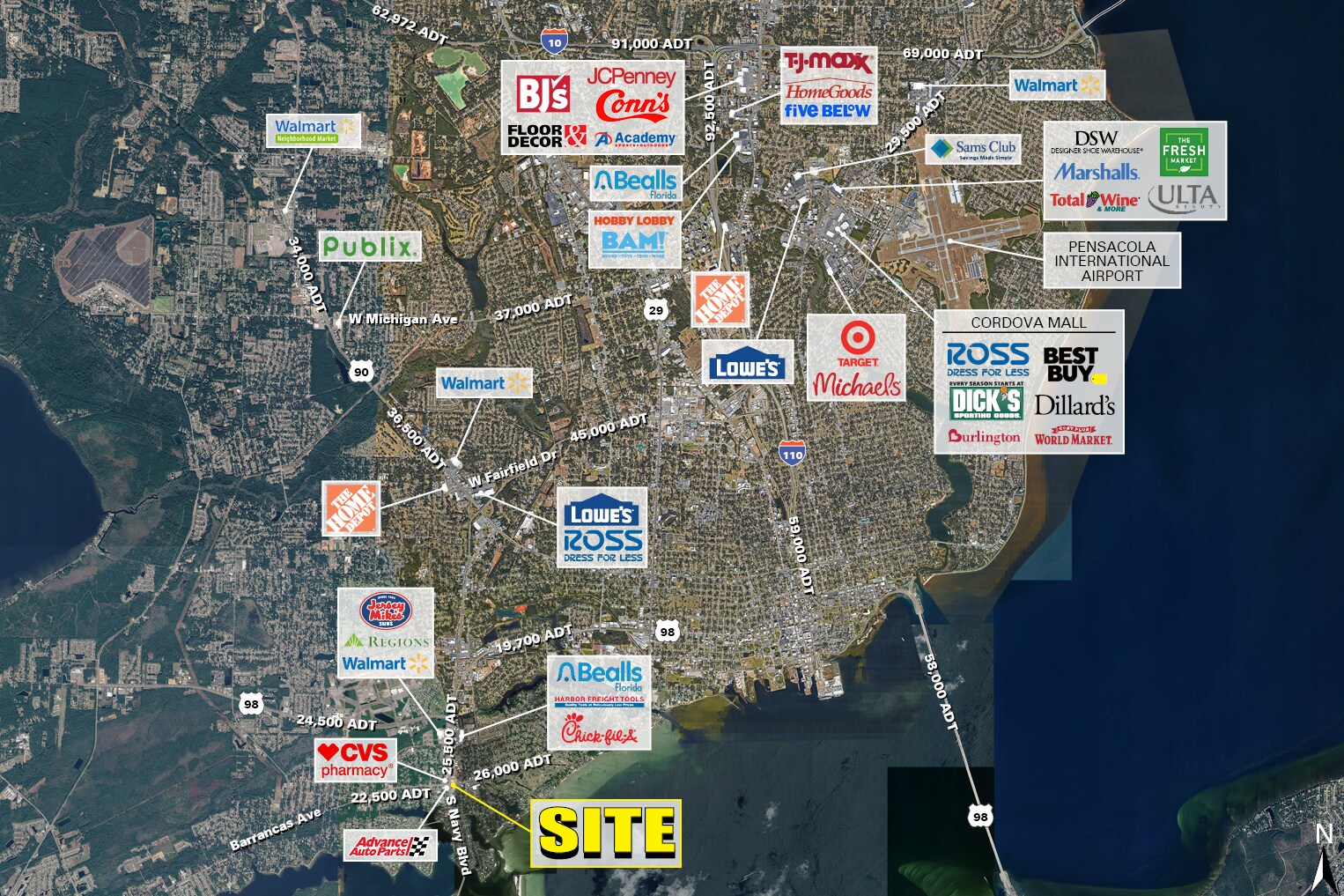 4200 Barrancas Ave, Pensacola, FL à louer Photo principale- Image 1 de 6