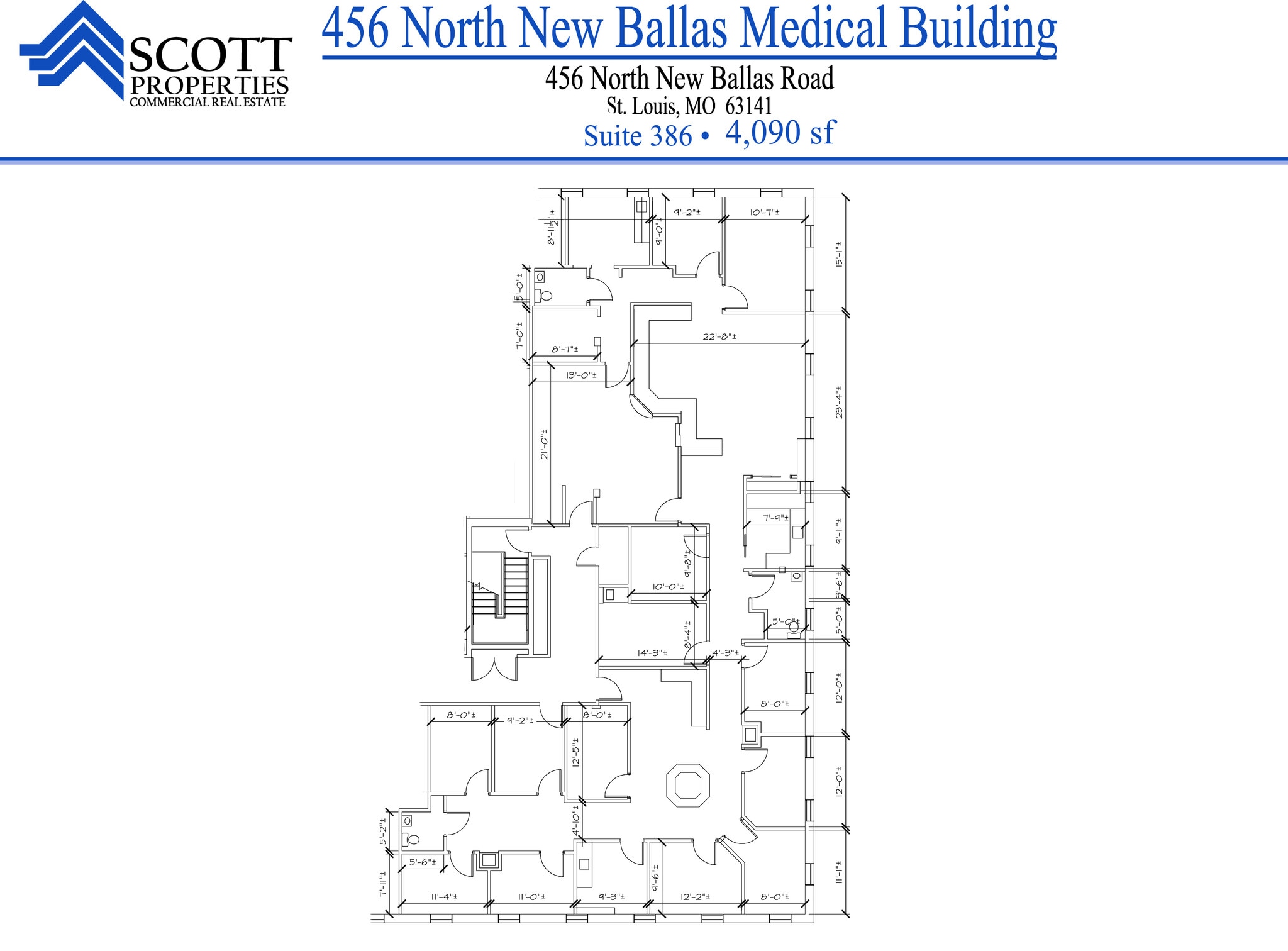 456 N New Ballas Rd, Creve Coeur, MO for lease Interior Photo- Image 1 of 1