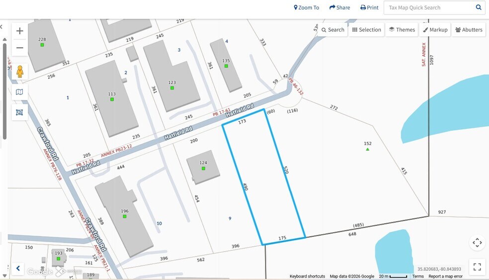Hatfield Road, Statesville, NC à vendre - Plan cadastral - Image 2 de 10