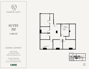 1200 Harger Rd, Oak Brook, IL à louer Plan d’étage- Image 1 de 1