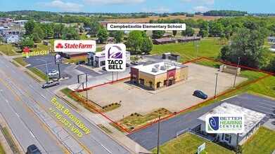 730 E Broadway St, Campbellsville, KY - Aerial  map view - Image1