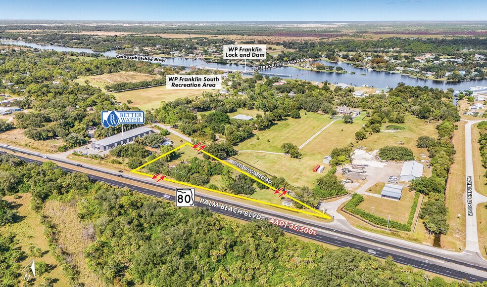 16401 Palm Beach Blvd, Alva, FL for sale - Aerial - Image 2 of 7