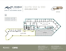 2185 N California Blvd, Walnut Creek, CA for lease Floor Plan- Image 1 of 1