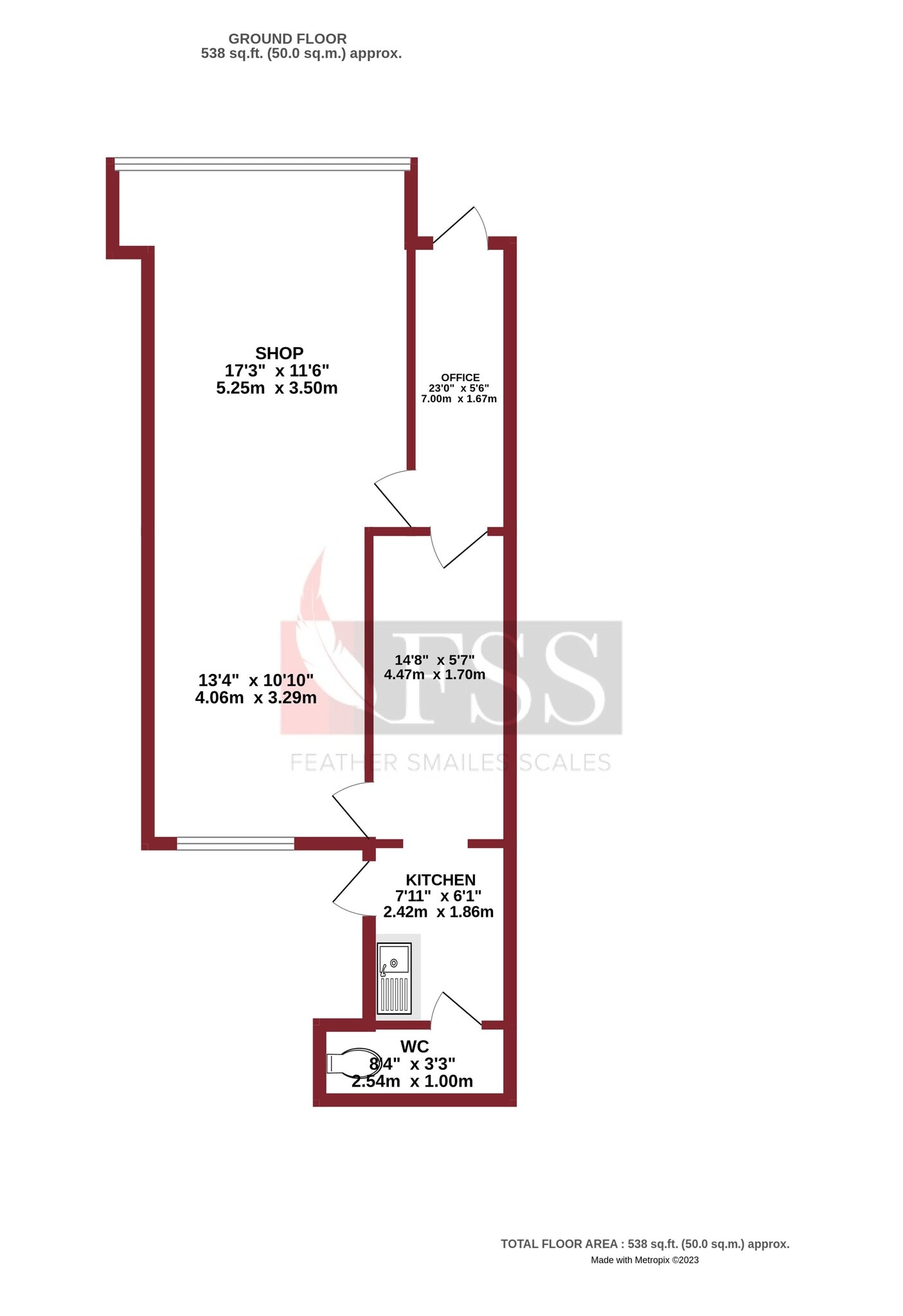 26 Mayfield Grv, Harrogate for lease Floor Plan- Image 1 of 7