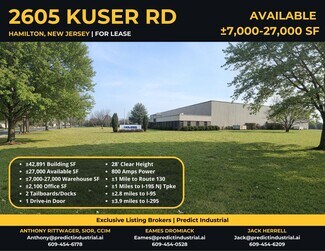 Plus de détails pour 2605 Kuser Rd, Hamilton, NJ - Bureau, Industriel à louer