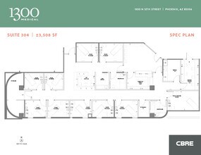 1300 N 12th St, Phoenix, AZ for lease Floor Plan- Image 1 of 1