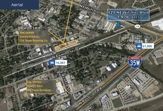428 NE Wilshire Blvd, Burleson, TX - Aerial  map view - Image1