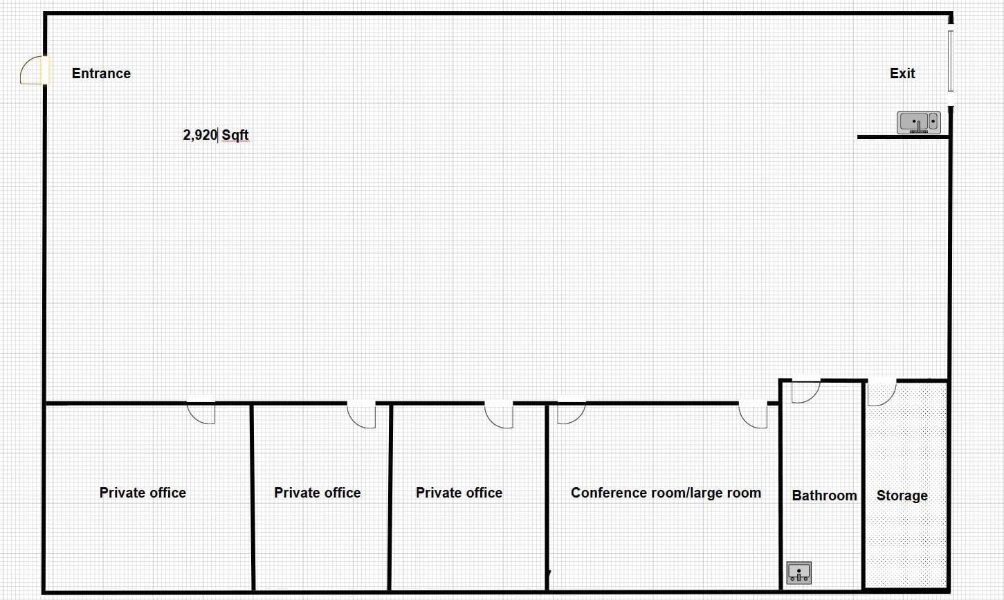 21043 N Cave Creek Rd, Phoenix, AZ for lease Floor Plan- Image 1 of 2