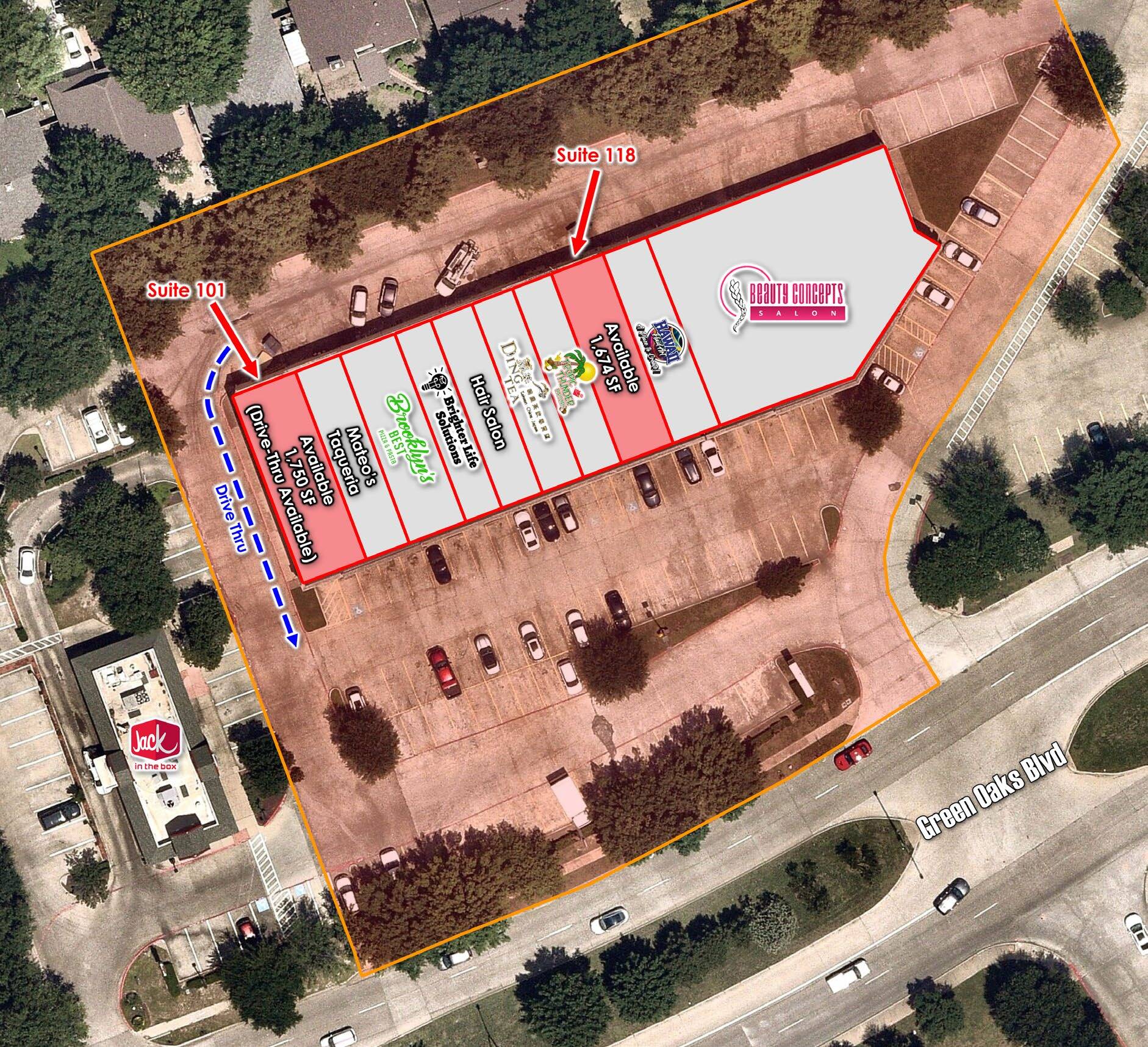 2425-2435 SE Green Oaks Blvd, Arlington, TX for lease Site Plan- Image 1 of 1