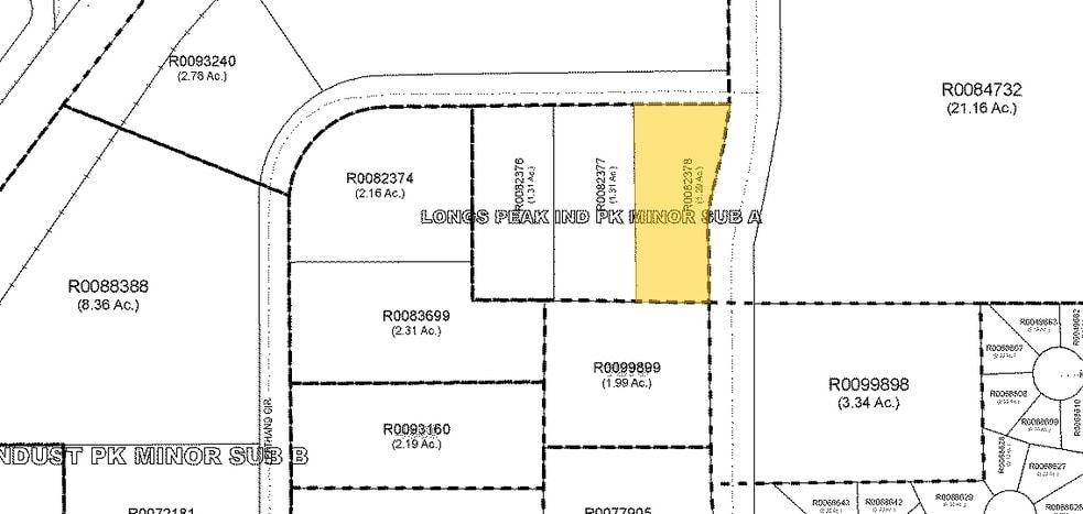 1801 Lefthand Cir, Longmont, CO for lease - Plat Map - Image 2 of 9