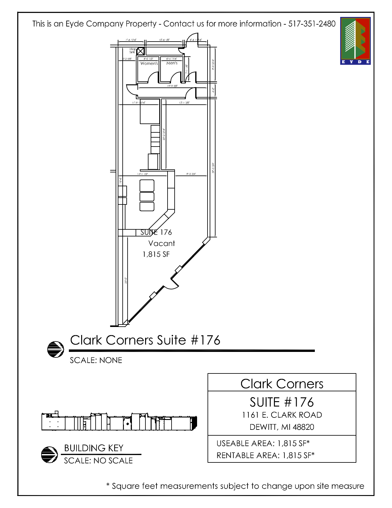 1161 E Clark Rd, Dewitt, MI for lease Floor Plan- Image 1 of 1
