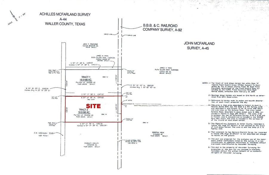 3200 FM 3318, Brookshire, TX à vendre - Plan cadastral - Image 3 de 8
