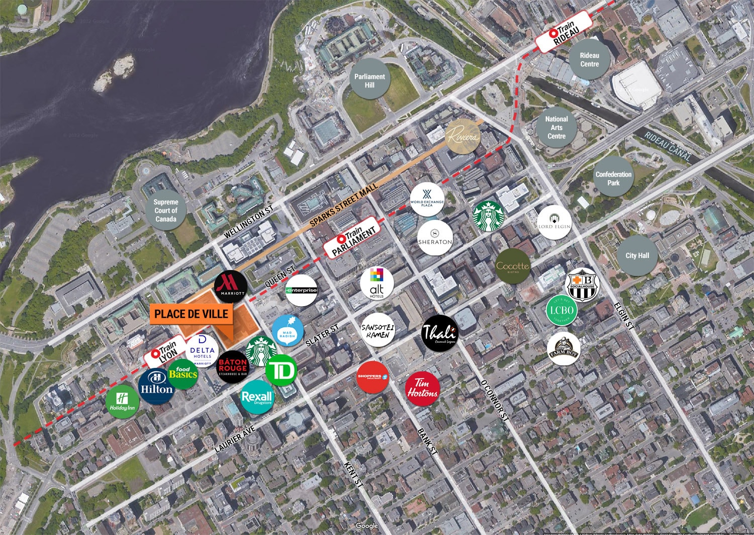 320 Queen St, Ottawa, ON à louer Carte- Image 1 de 2