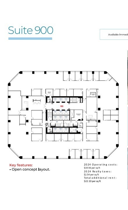 240 4 Av SW, Calgary, AB for lease Floor Plan- Image 1 of 1