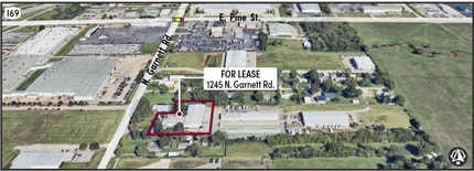 1245 N Garnett Rd, Tulsa, OK - AERIAL  map view - Image1