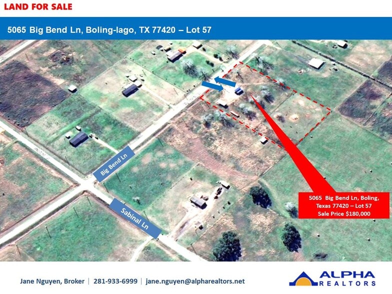 5065 Big Bend Ln, Boling, TX à vendre - Photo du bâtiment - Image 1 de 9