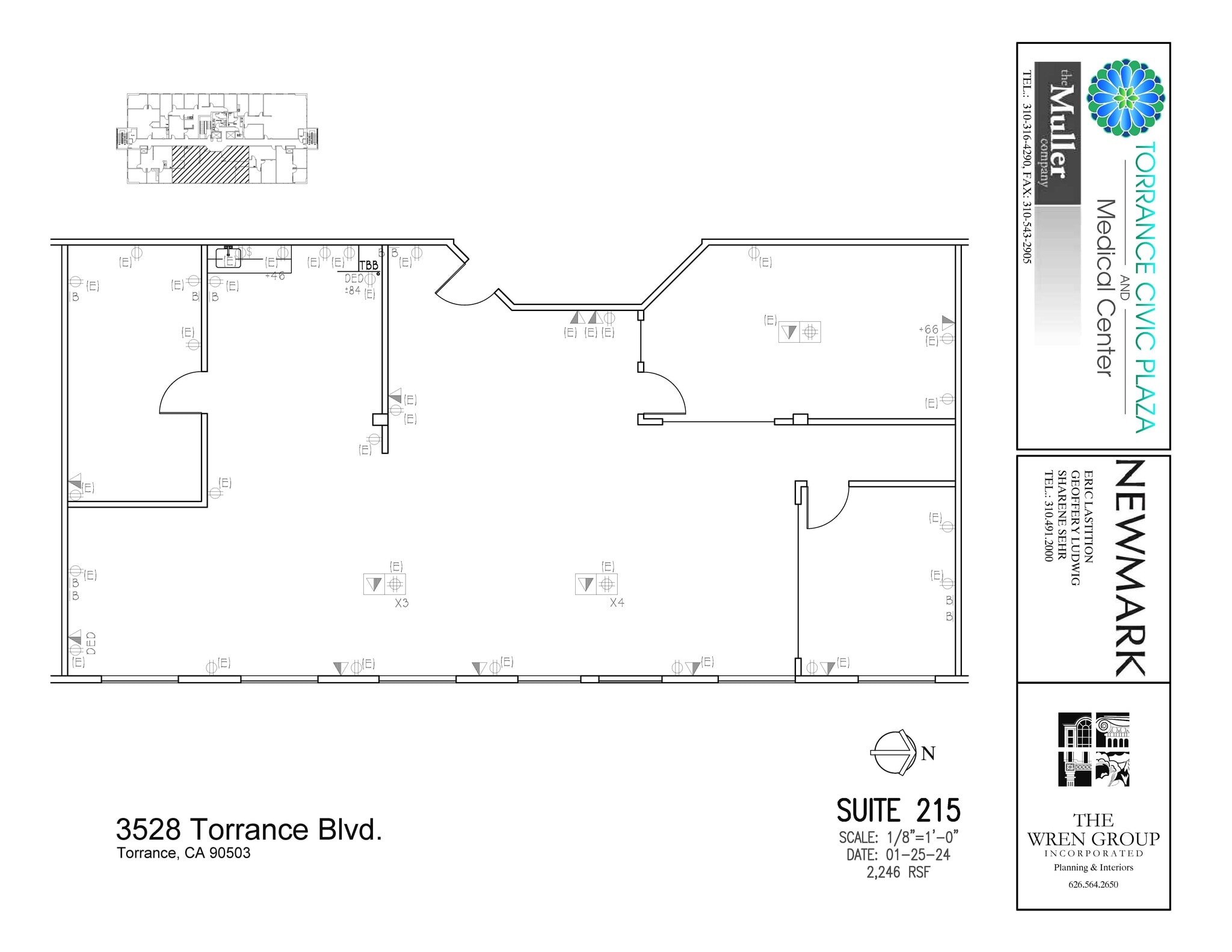 3400 Torrance Blvd, Torrance, CA à louer Plan d’étage- Image 1 de 1