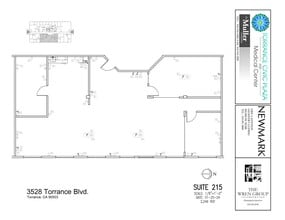 3400 Torrance Blvd, Torrance, CA à louer Plan d’étage- Image 1 de 1