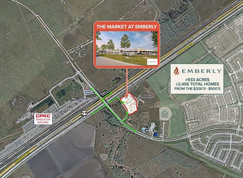 SEQ of US 59 & Doris Rd, Beasley, TX à louer - Aérien - Image 3 de 3