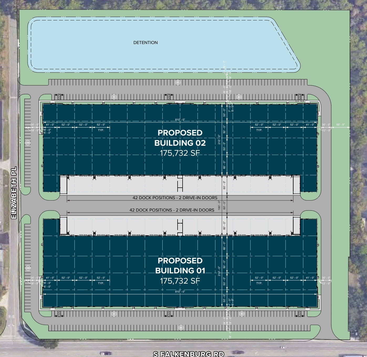 504-520 S Falkenburg Rd, Tampa, FL à louer Plan de site- Image 1 de 1