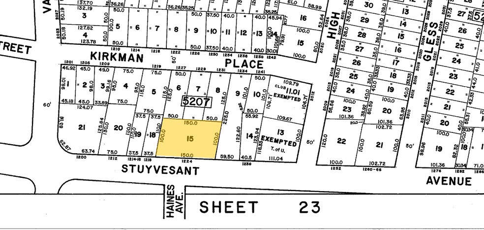 1210-1212 Stuyvesant Ave, Union, NJ à vendre - Plan cadastral - Image 1 de 1