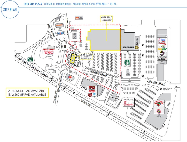 875-977 Merriam Ave, Leominster, MA à louer - Plan de site - Image 2 de 6