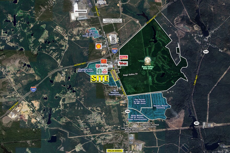 Bettis Academy Rd & Carmine ave, Graniteville, SC à louer - Aérien - Image 3 de 4
