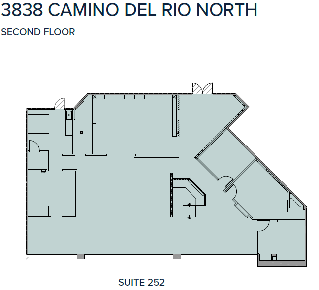 3838 Camino del Rio N, San Diego, CA for lease Floor Plan- Image 1 of 1