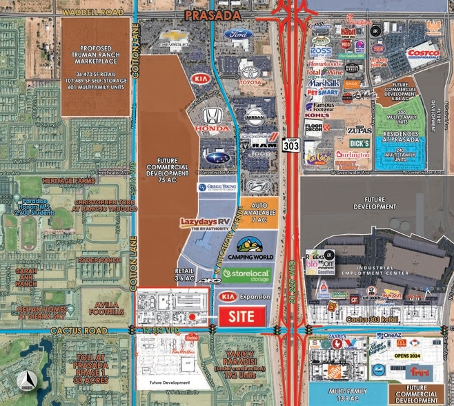 Cotton Ln & Cactus Rd, Surprise, AZ for sale - Aerial - Image 1 of 2
