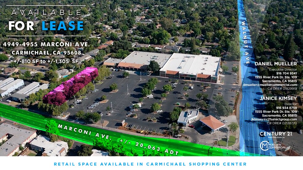4949-4955 Marconi Ave, Carmichael, CA à louer - Photo du bâtiment - Image 1 de 12