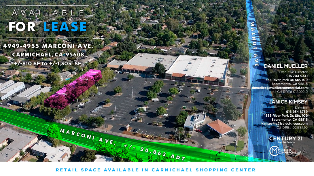 4949-4955 Marconi Ave, Carmichael, CA for lease Building Photo- Image 1 of 13