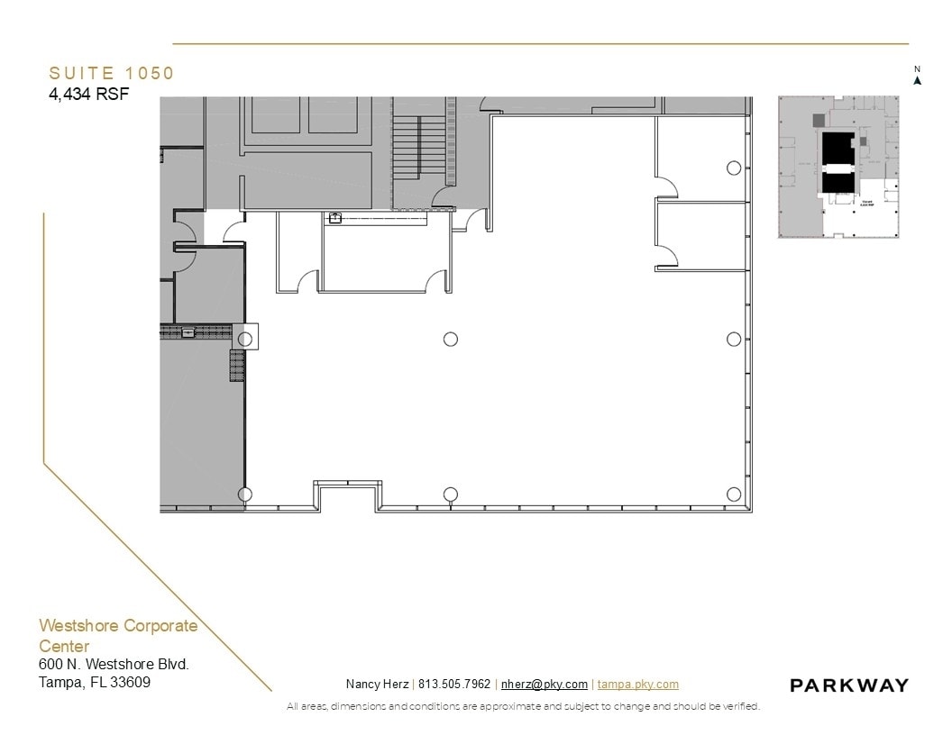600 N Westshore Blvd, Tampa, FL for lease Floor Plan- Image 1 of 5