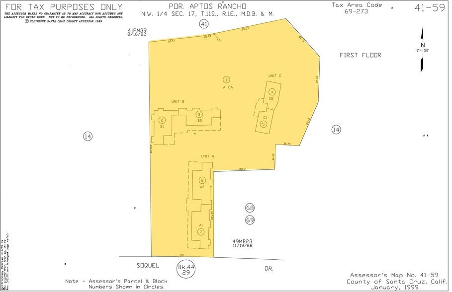 9057 Soquel dr, Aptos, CA for lease - Plat Map - Image 3 of 12