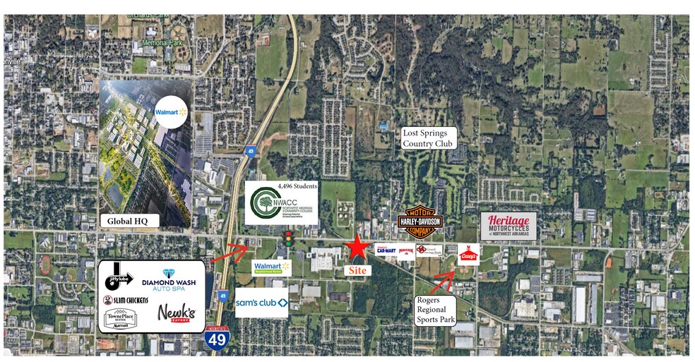 2734 Hudson rd, Rogers, AR à louer - Plan de site - Image 2 de 3