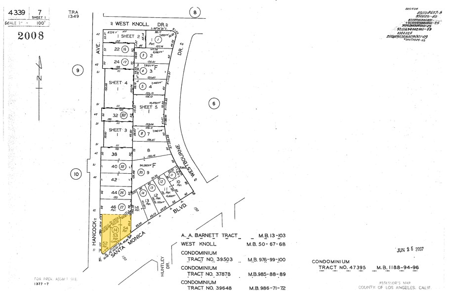 8729-8747 Santa Monica Blvd, West Hollywood, CA à louer - Plan cadastral - Image 2 de 11