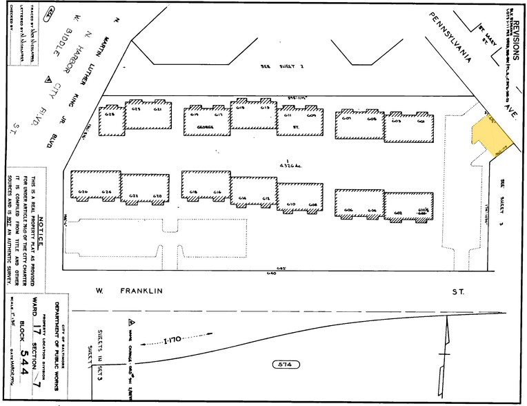510-514 Pennsylvania Ave, Baltimore, MD for lease - Plat Map - Image 3 of 5