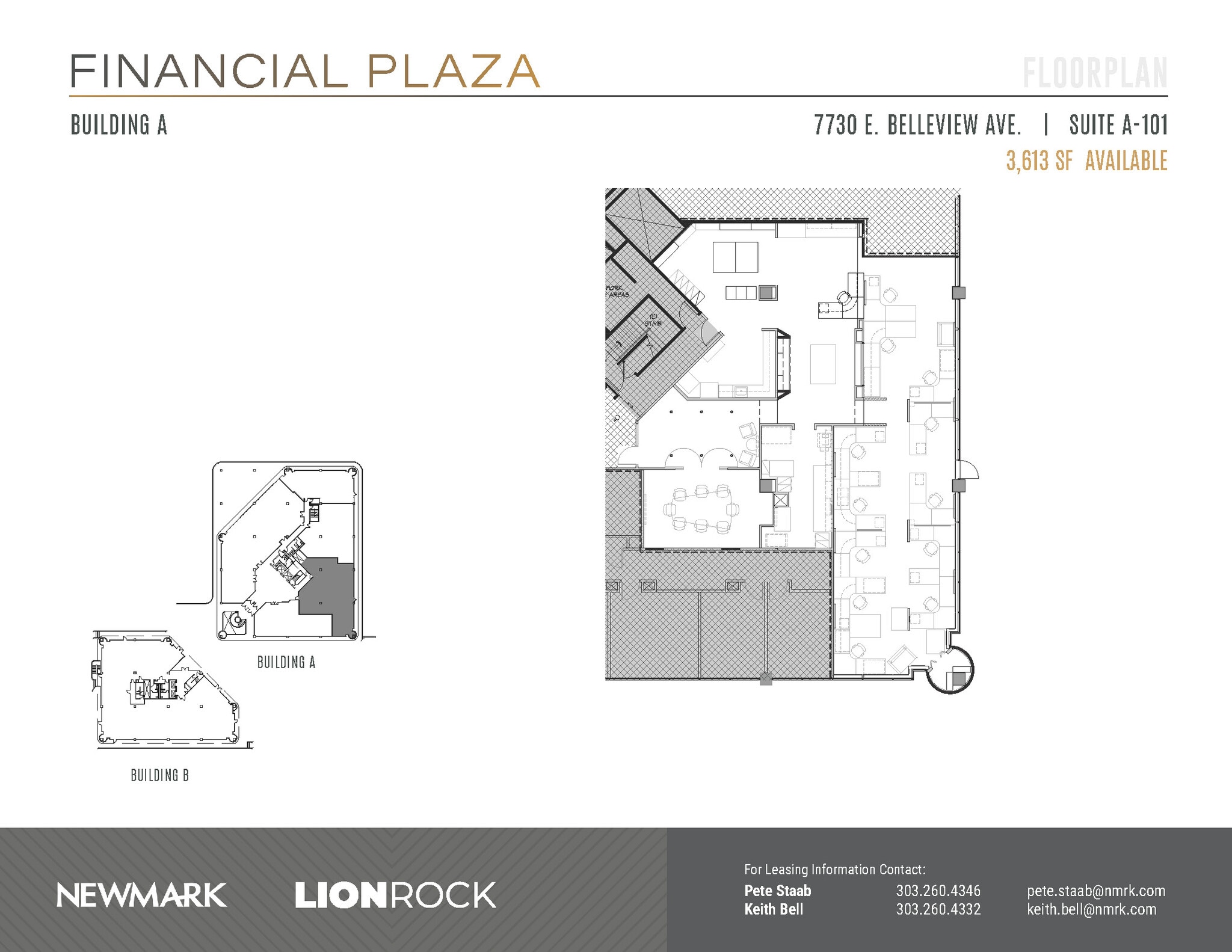 7730 E Belleview Ave, Greenwood Village, CO à louer Plan d’étage- Image 1 de 2