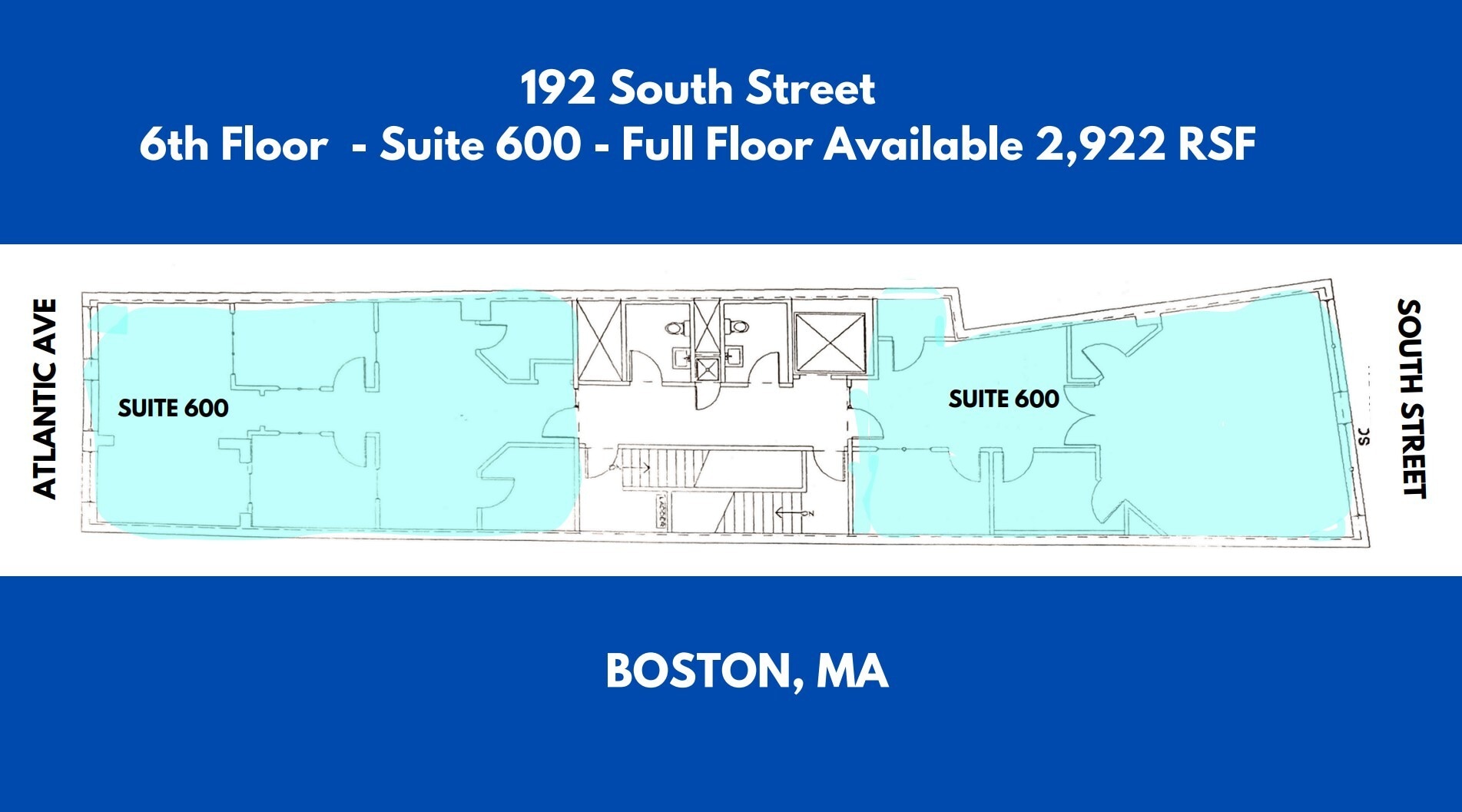 192 South St, Boston, MA à louer Plan d’étage- Image 1 de 1