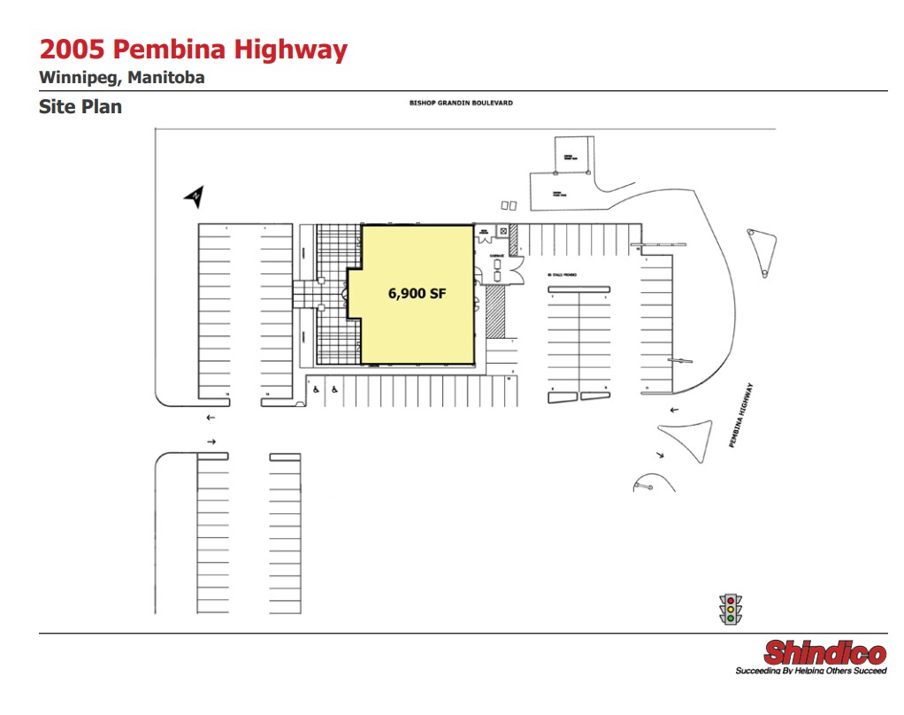 2005 Pembina Hwy, Winnipeg, MB à louer Plan d’étage- Image 1 de 1