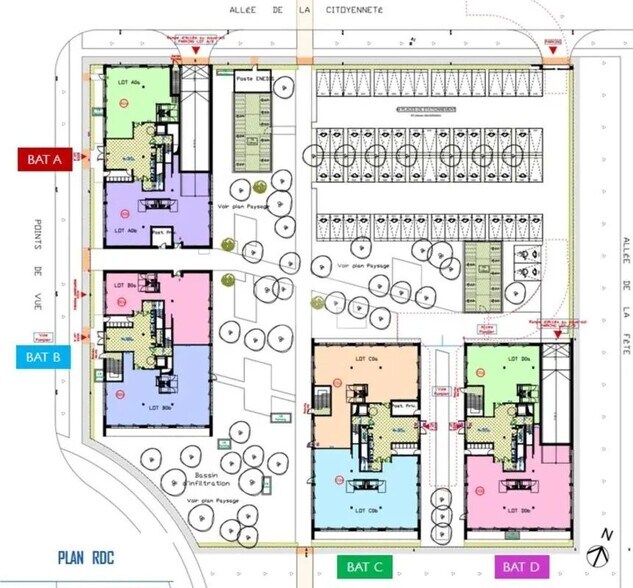 Office in Lieusaint for lease - Site Plan - Image 3 of 8