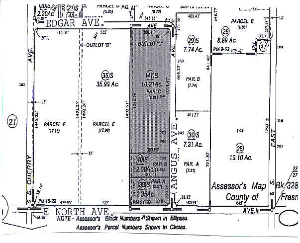 2904 S Angus Ave, Fresno, CA à vendre Plan cadastral- Image 1 de 1