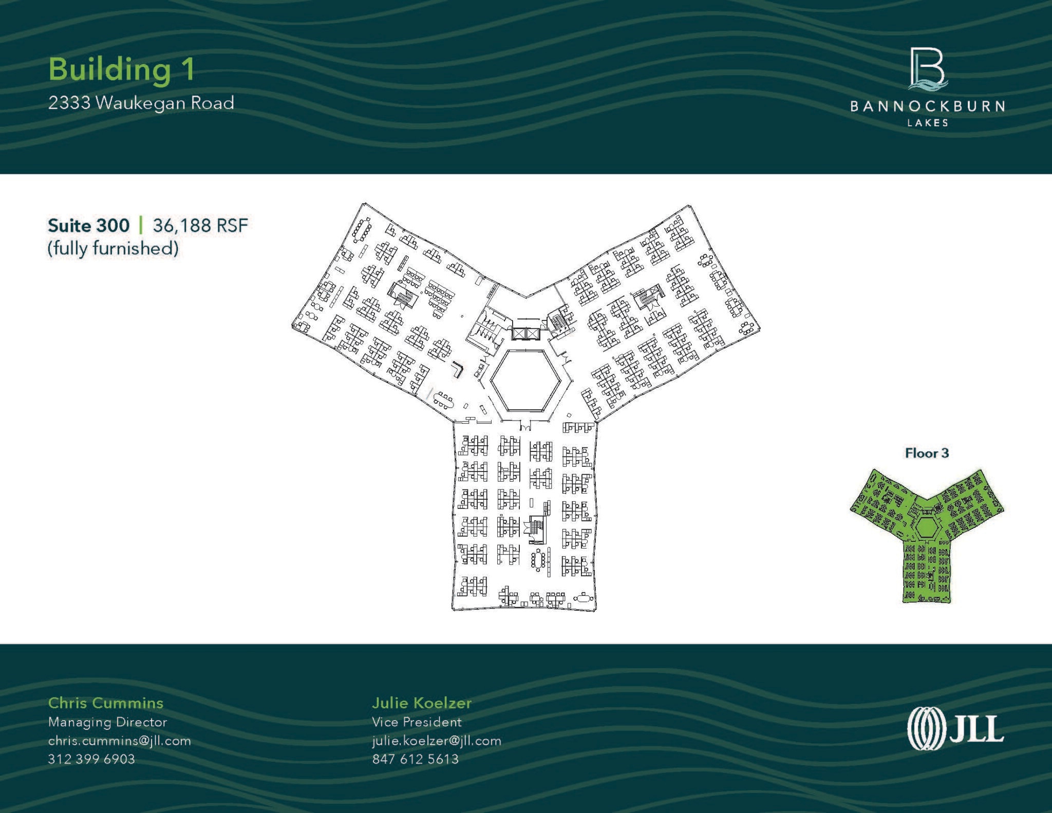 2333 Waukegan Rd, Bannockburn, IL for lease Floor Plan- Image 1 of 1