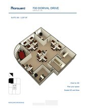 700 Dorval Dr, Oakville, ON for lease Site Plan- Image 1 of 8